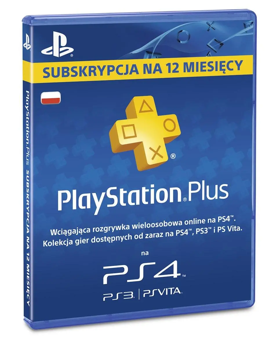 Sony Subskrypcja PlayStation Plus (12 m-ce karta zdrapka)