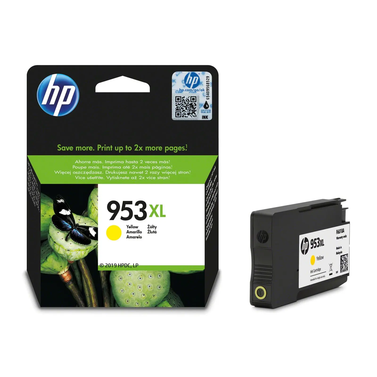 Tusz HP F6U18AE nr 953XL Żółty 20 ml
