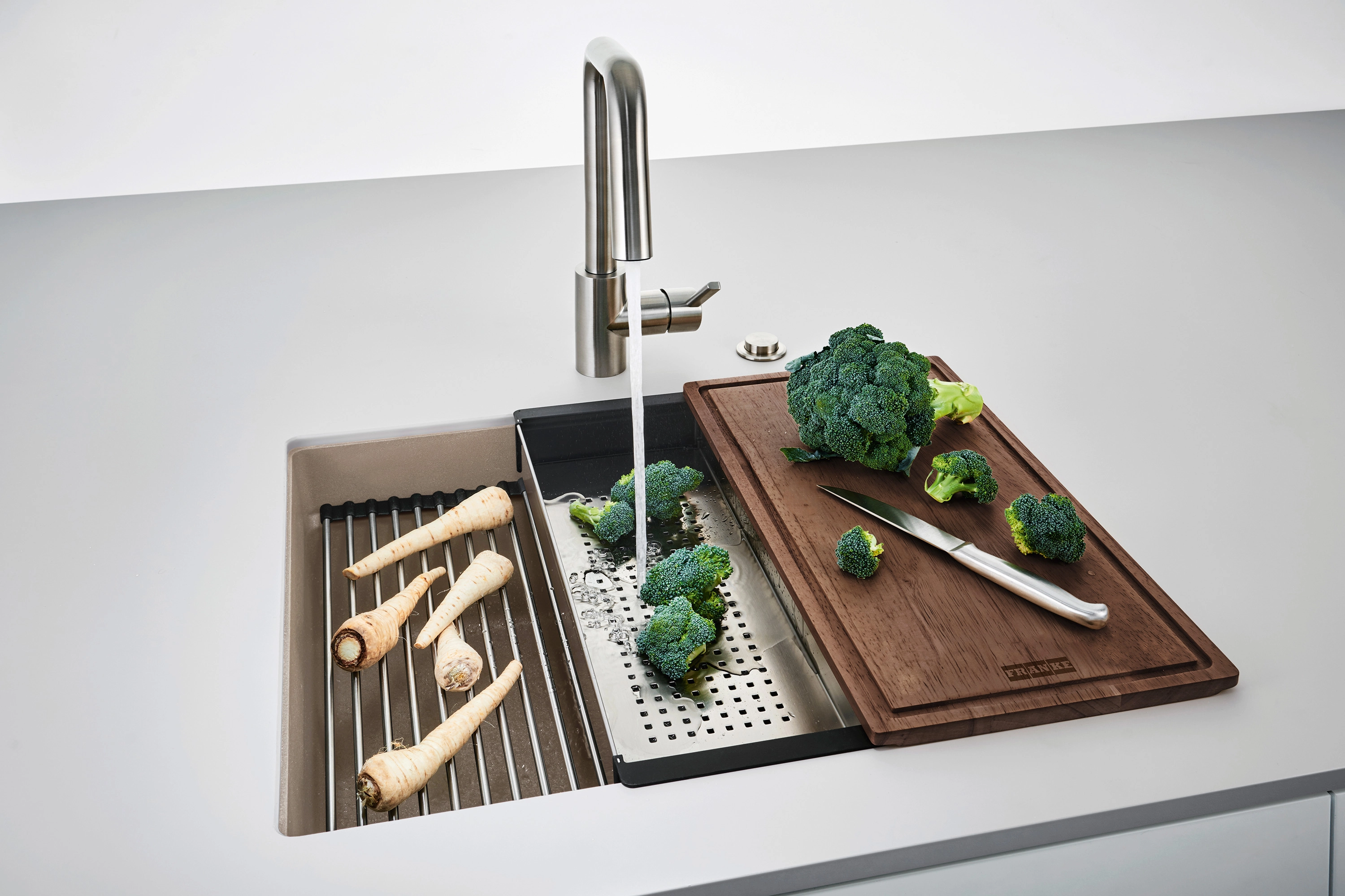 Zlewozmywak Franke Kanon KNG 110-52 Granitowy Cappuccino