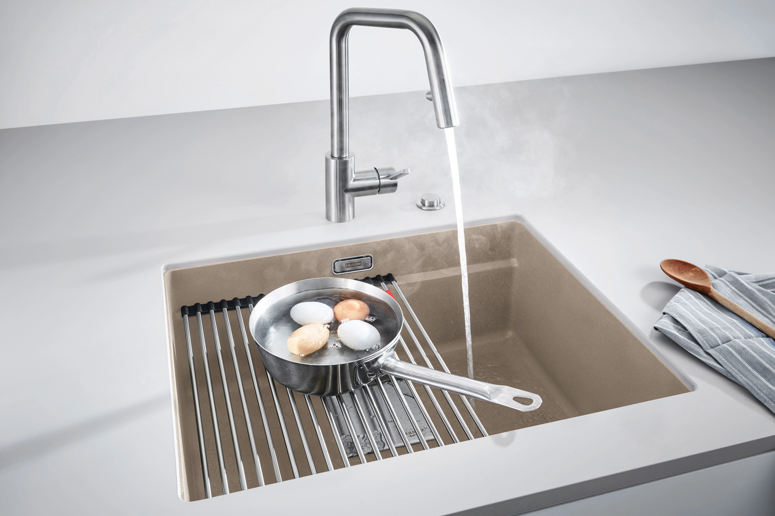 Zlewozmywak Franke Kanon KNG 110-52 Granitowy Cappuccino