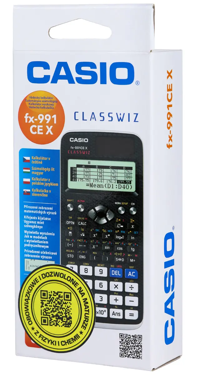 Kalkulator Casio FX-991CEX Biało-czarny