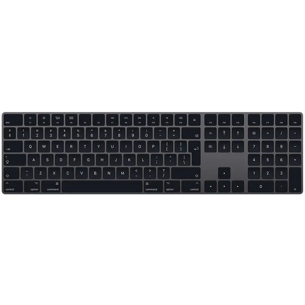Klawiatura membranowa Apple Magic Keyboard z polem numerycznym Szary