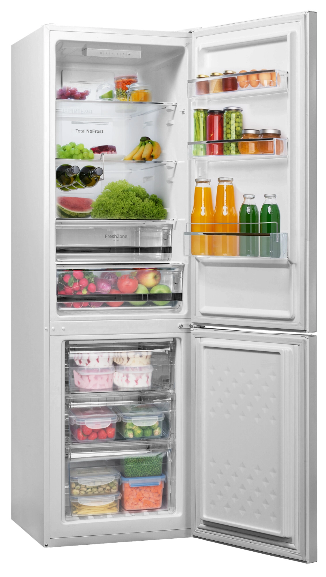 Lodówka Amica FK2695.4FT Pełny No Frost 170cm Biały