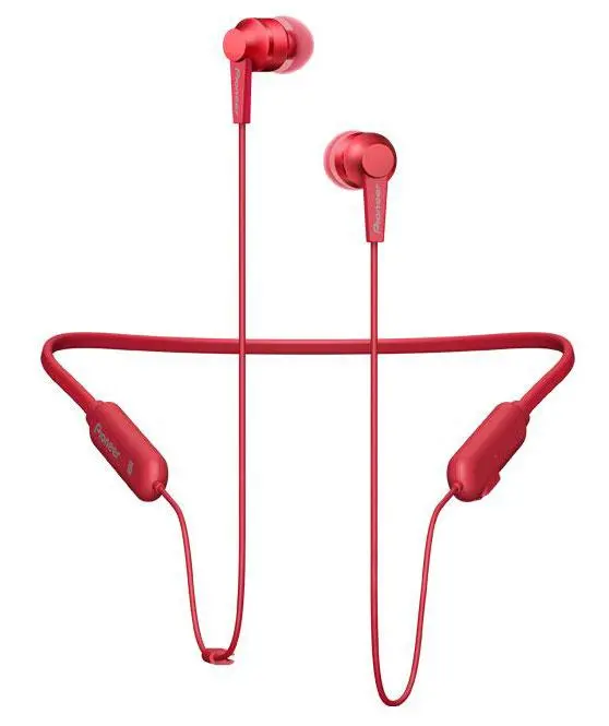 Słuchawki bezprzewodowe Pioneer SE-C7BT-R Dokanałowe Bluetooth 4.1 Czerwony