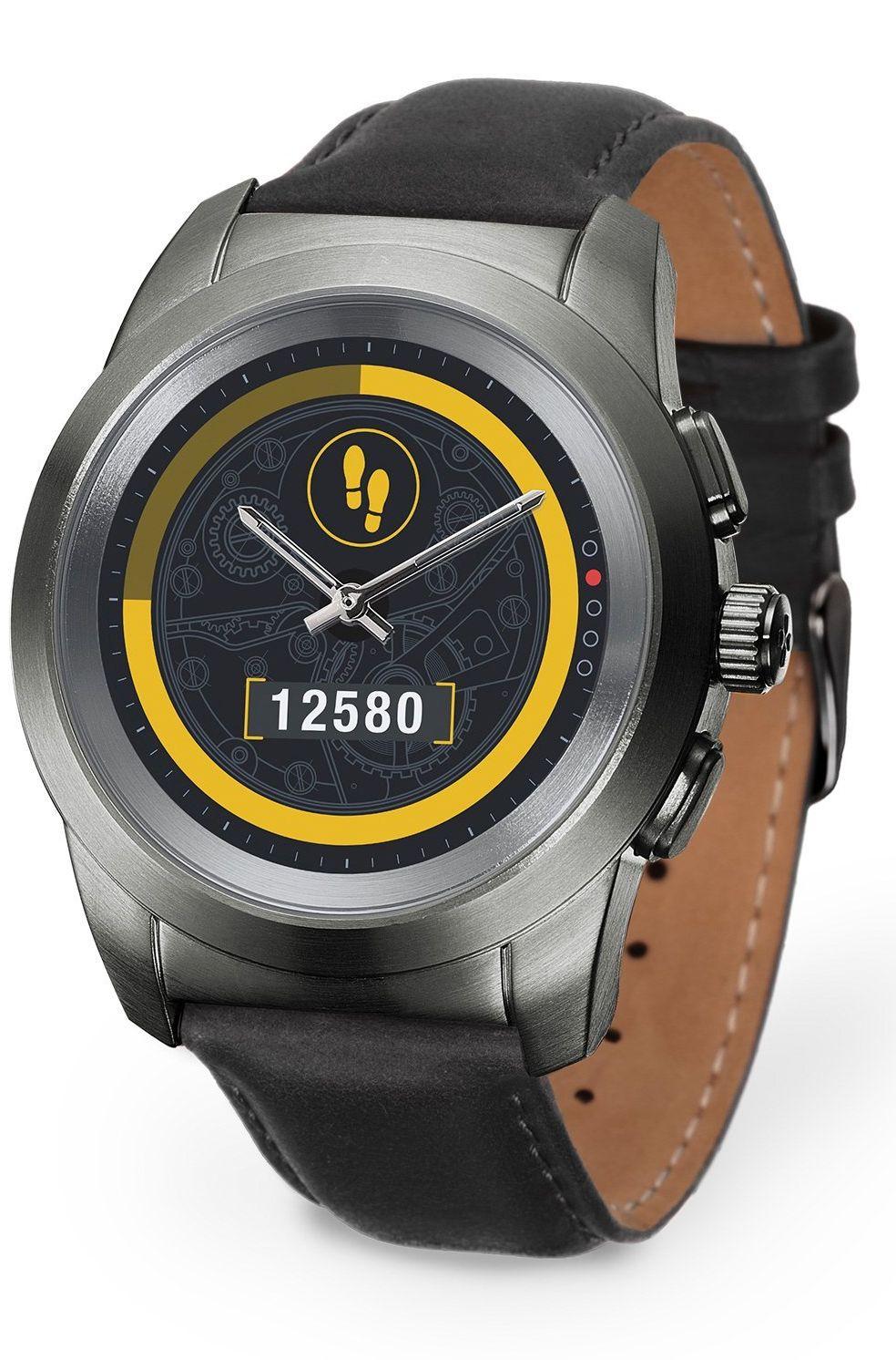 MyKronoz ZeTime Premium petite (czarny/skóra gładka)