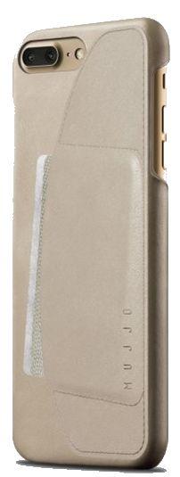 Mujjo Leather Wallet Case iPhone 8 Plus (szampański)