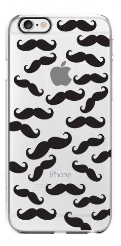 Etui Flavr iPlate Moustaches do iPhone 6/6s (czarny)