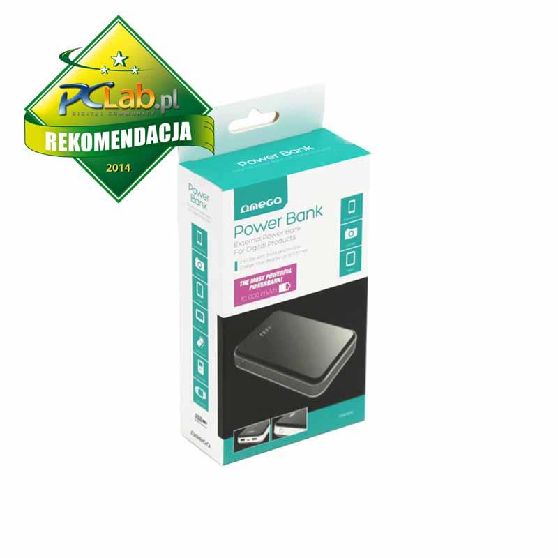 Powerbank Omega OMPB10 10000mAh (czarny)