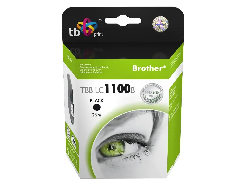 Tusz TB Print TBB-LC1100B (zamiennik LC-1100BK, LC-980BK) Czarny 30 ml
