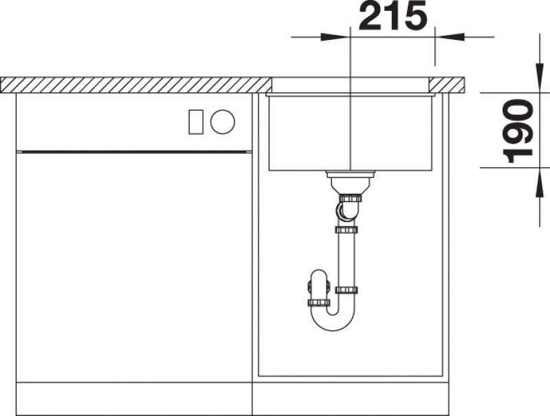 Zlewozmywak Blanco SUBLINE 400-U 523430 (muszkat)