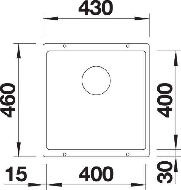 Zlewozmywak Blanco SUBLINE 400-U 523430 (muszkat)