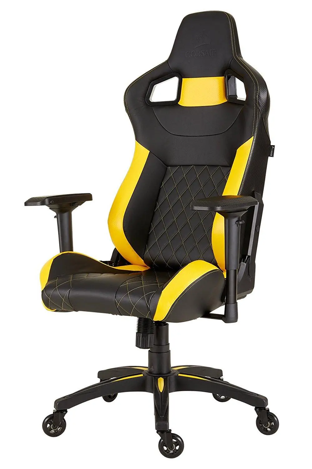 Fotel Corsair T1 Race 2018 Gamingowy do 120kg Skóra ECO Czarno-żółty