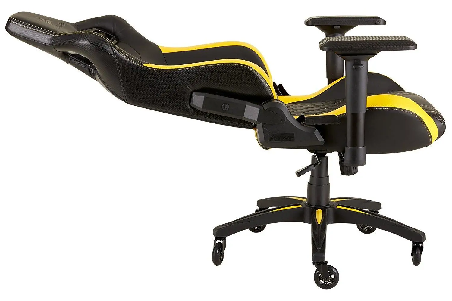 Fotel Corsair T1 Race 2018 Gamingowy do 120kg Skóra ECO Czarno-żółty