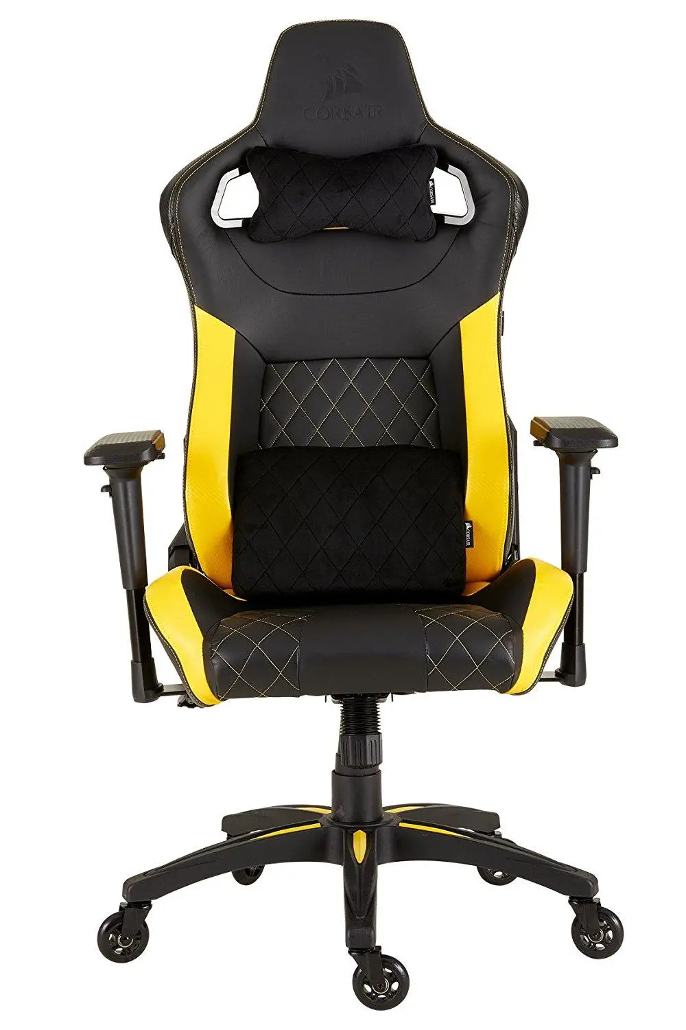 Fotel Corsair T1 Race 2018 Gamingowy do 120kg Skóra ECO Czarno-żółty