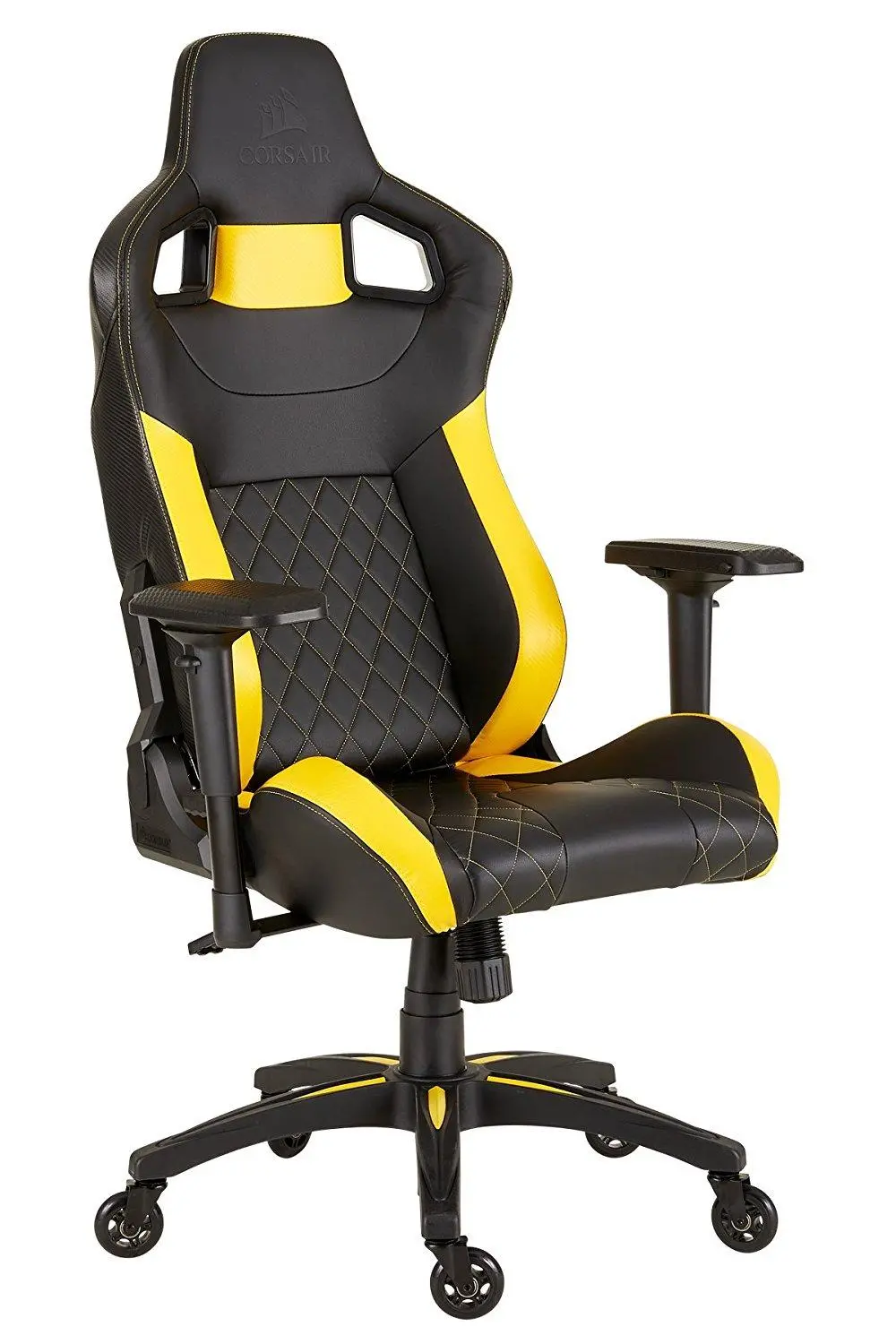 Fotel Corsair T1 Race 2018 Gamingowy do 120kg Skóra ECO Czarno-żółty