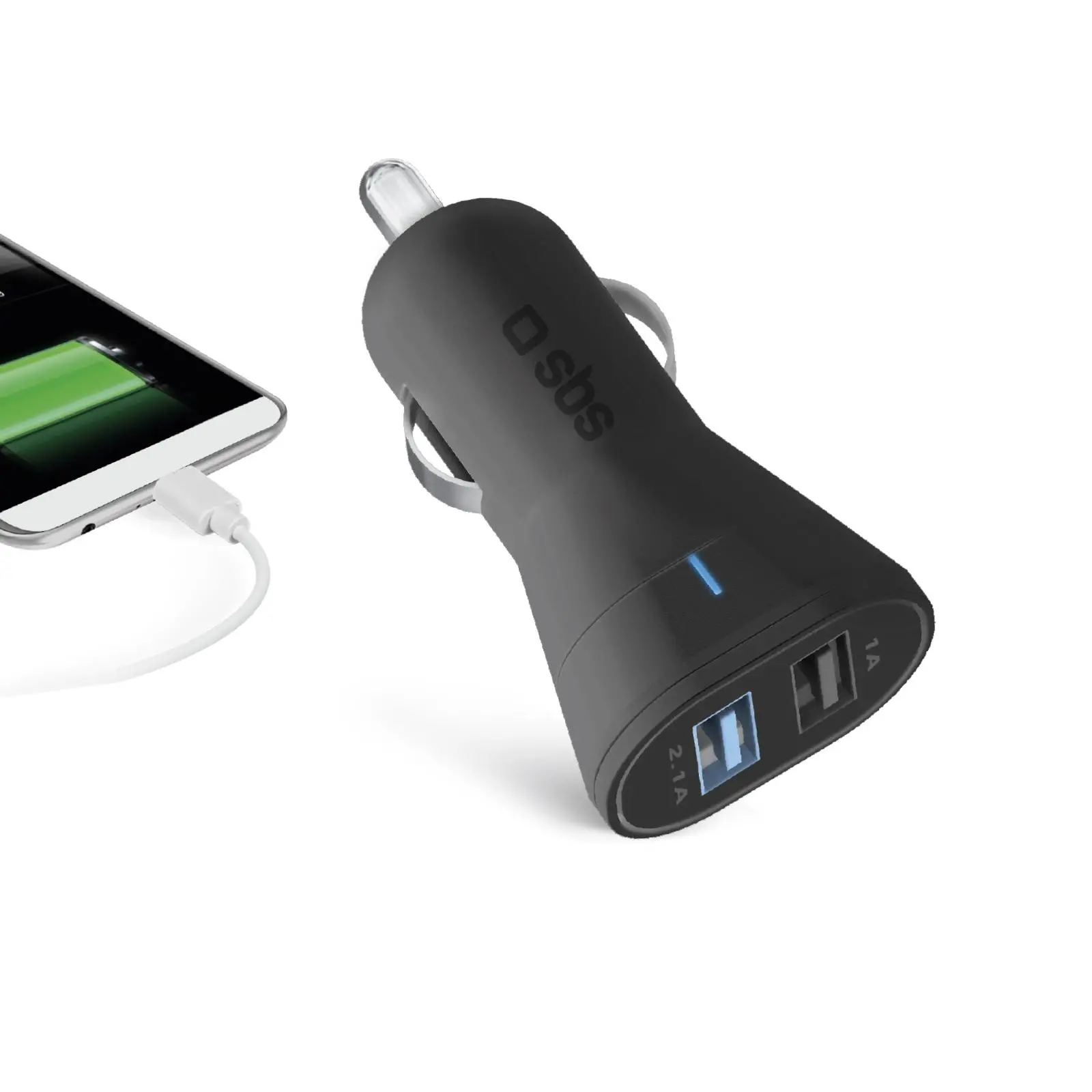 Ładowarka samochodowa SBS TECR2USB31AFAST Czarny