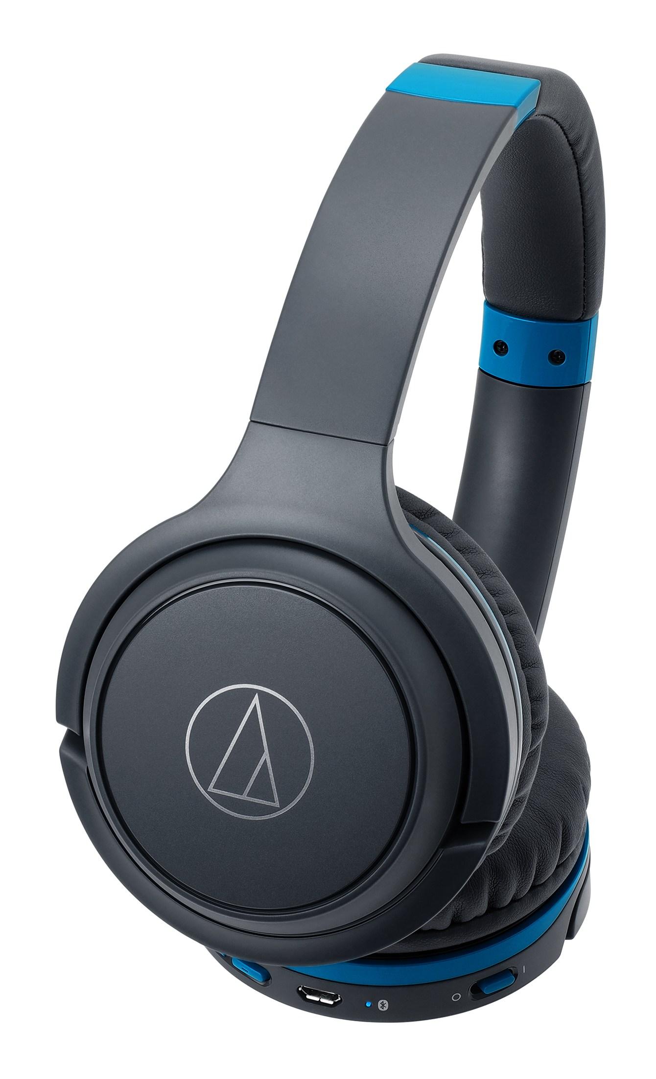 Słuchawki bezprzewodowe Audio-Technica ATH-S200BTGBL Nauszne Bluetooth 4.1 Czarno-niebieski