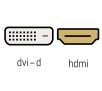 Kabel DVI-HDMI Vivanco 45422 Czarny