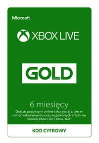 Subskrypcja Xbox Live Gold (6 m-ce) [kod aktywacyjny]