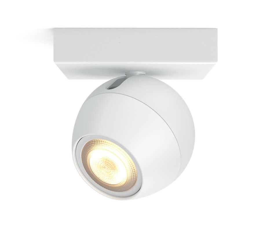 Philips Buckram Hue Single Spot White 50471/31/P8