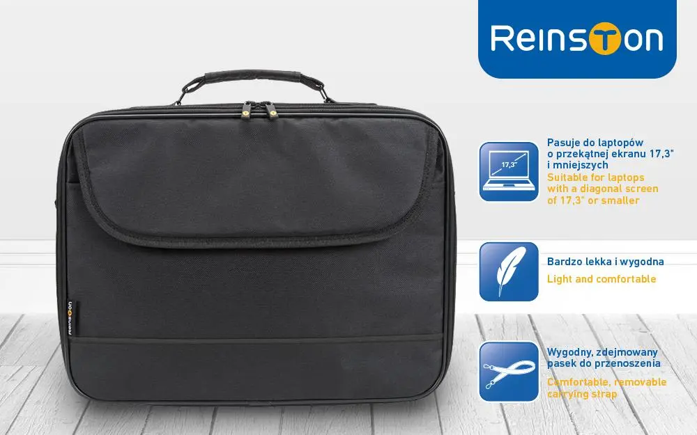 Torba na laptopa Reinston ETL004 17,3" Czarny