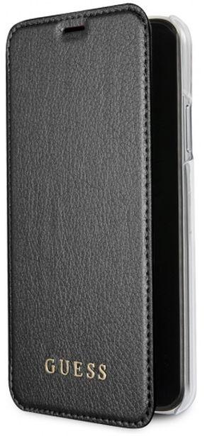 Etui Guess GUFLBKPXIGLTBK iPhone X (czarny)