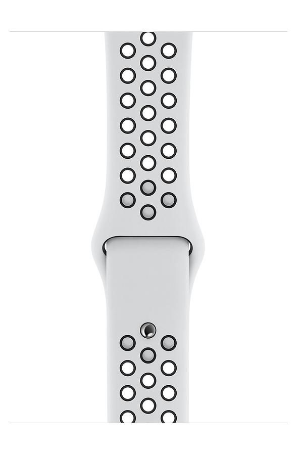 Apple Pasek Sportowy Nike Apple Watch 44mm (czysta platyna/czarny)