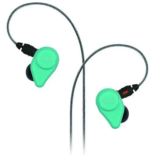 Słuchawki przewodowe Fostex TE04BL Dokanałowe Mikrofon Turkusowy