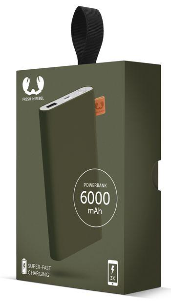 Powerbank Fresh 'n Rebel 6000 mAh Army