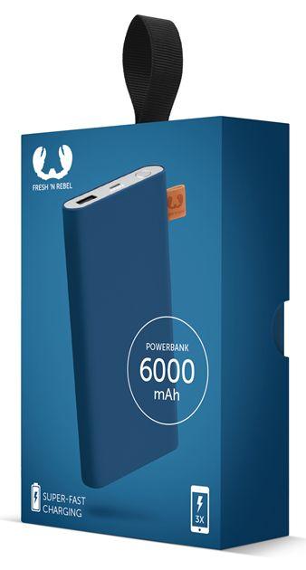 Powerbank Fresh 'n Rebel 6000 mAh Indigo