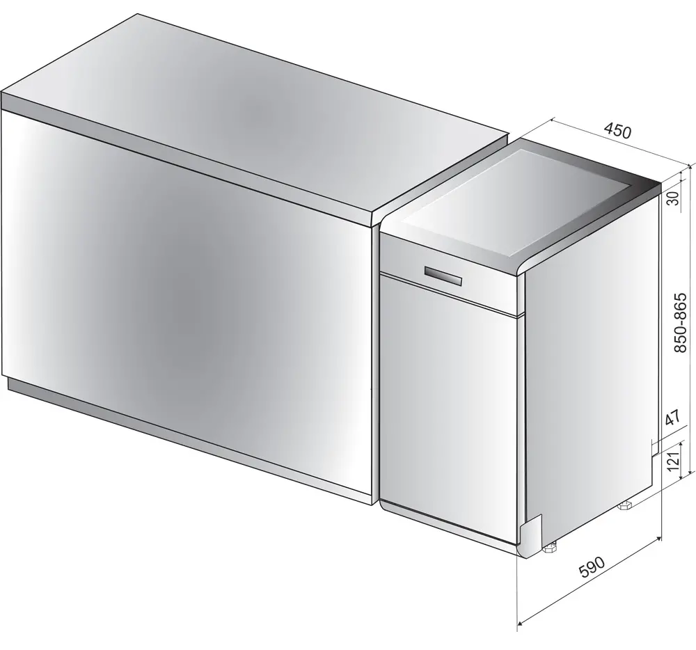 Zmywarka Indesit DSFO 3T224 C S 45cm