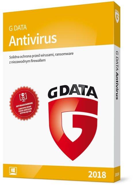 G Data AntiVirus 2018 2PC/12m-cy BOX