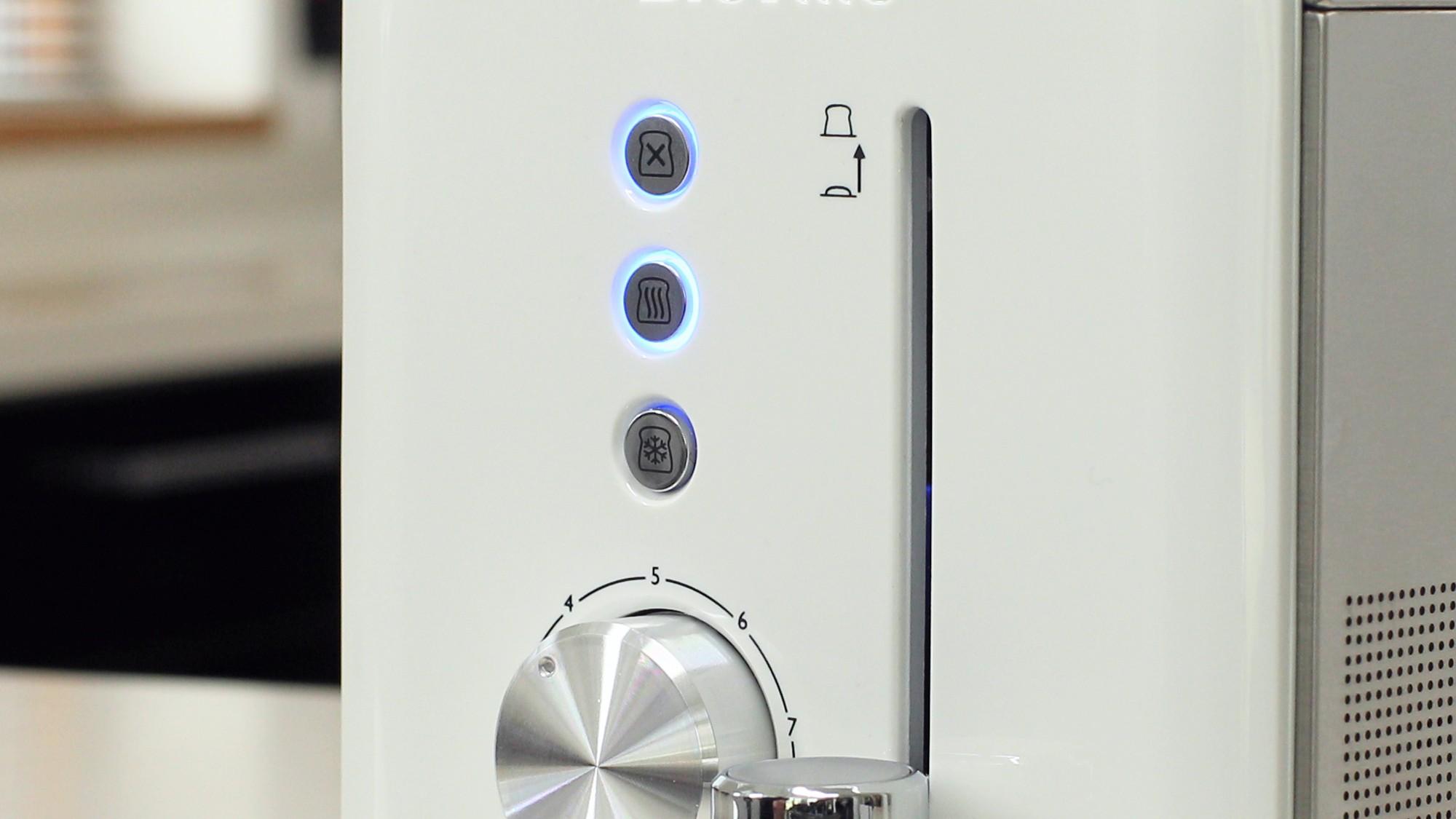 Toster Breville High Gloss VTT676X Ruszt do bułek Rozmrażanie 850W