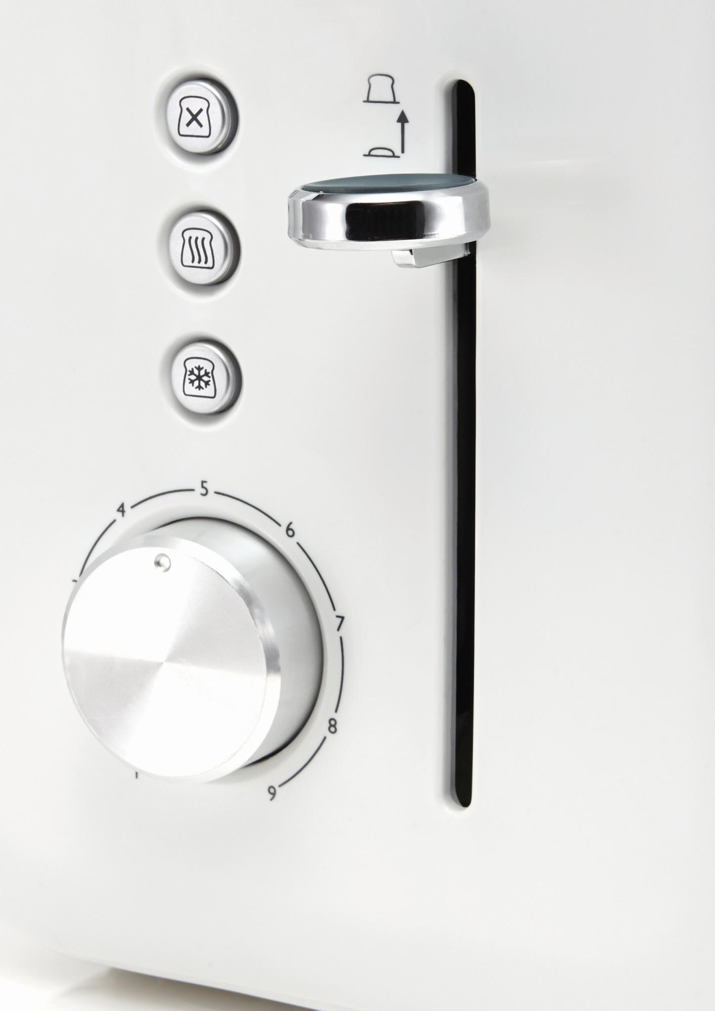 Toster Breville High Gloss VTT676X Ruszt do bułek Rozmrażanie 850W
