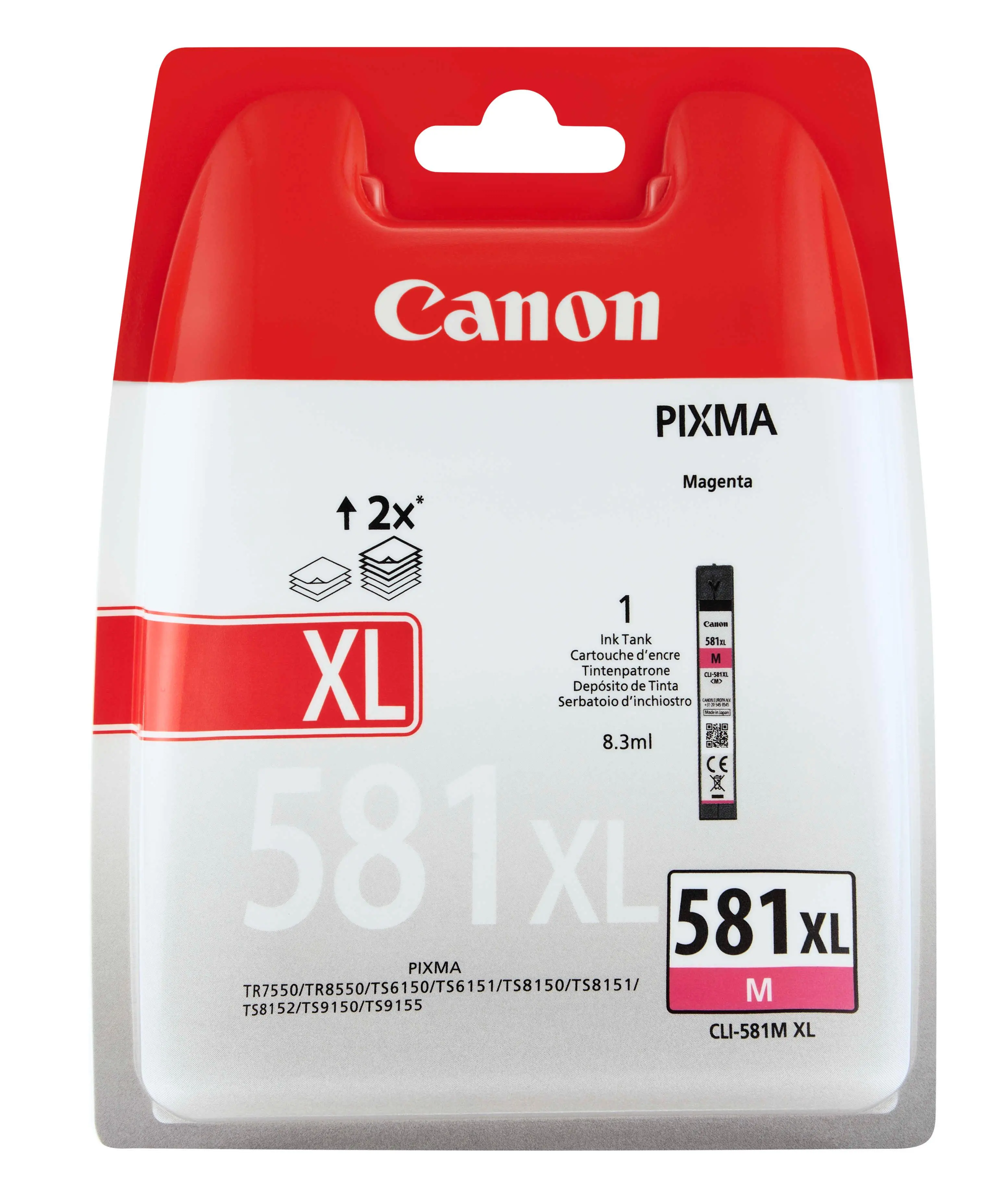 Tusz Canon CLI-581XL M BL SEC Purpurowy 8,3 ml