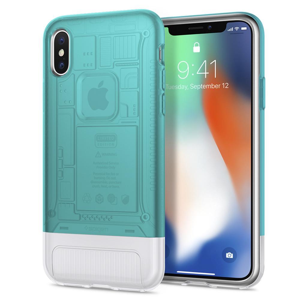 Etui Spigen Classic C1 057CS23194 do iPhone X (bondi blue)