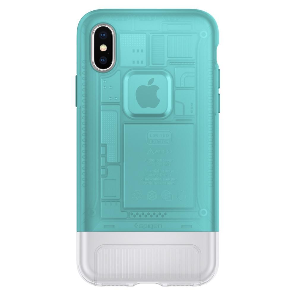 Etui Spigen Classic C1 057CS23194 do iPhone X (bondi blue)