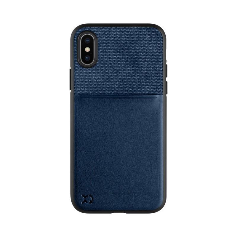 Etui Xqisit Card Case do iPhone X/Xs (dark blue)
