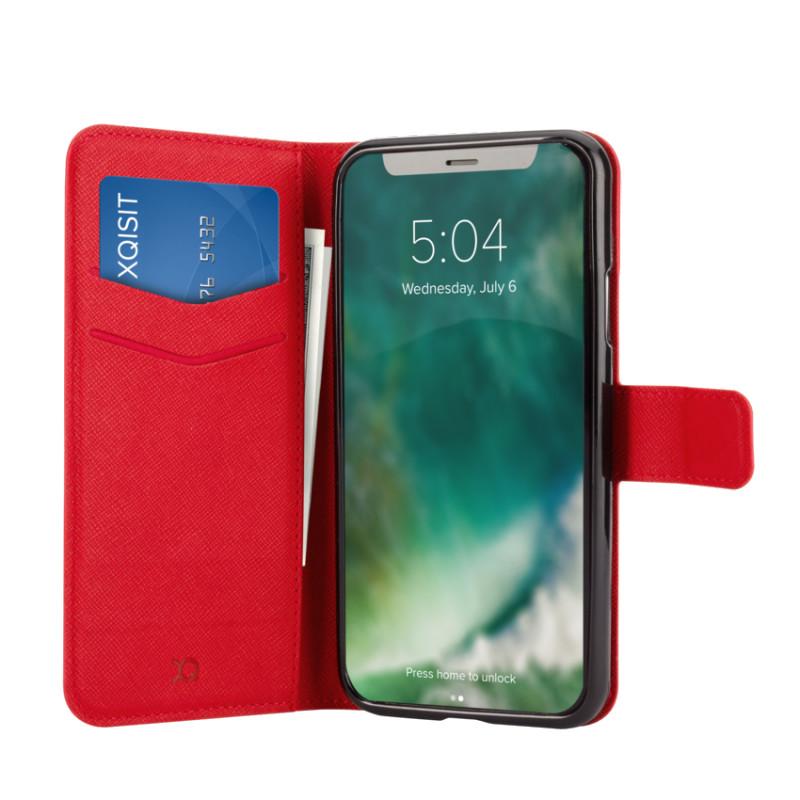 Xqisit Wallet Case Viskan iPhone Xr (czerwony)