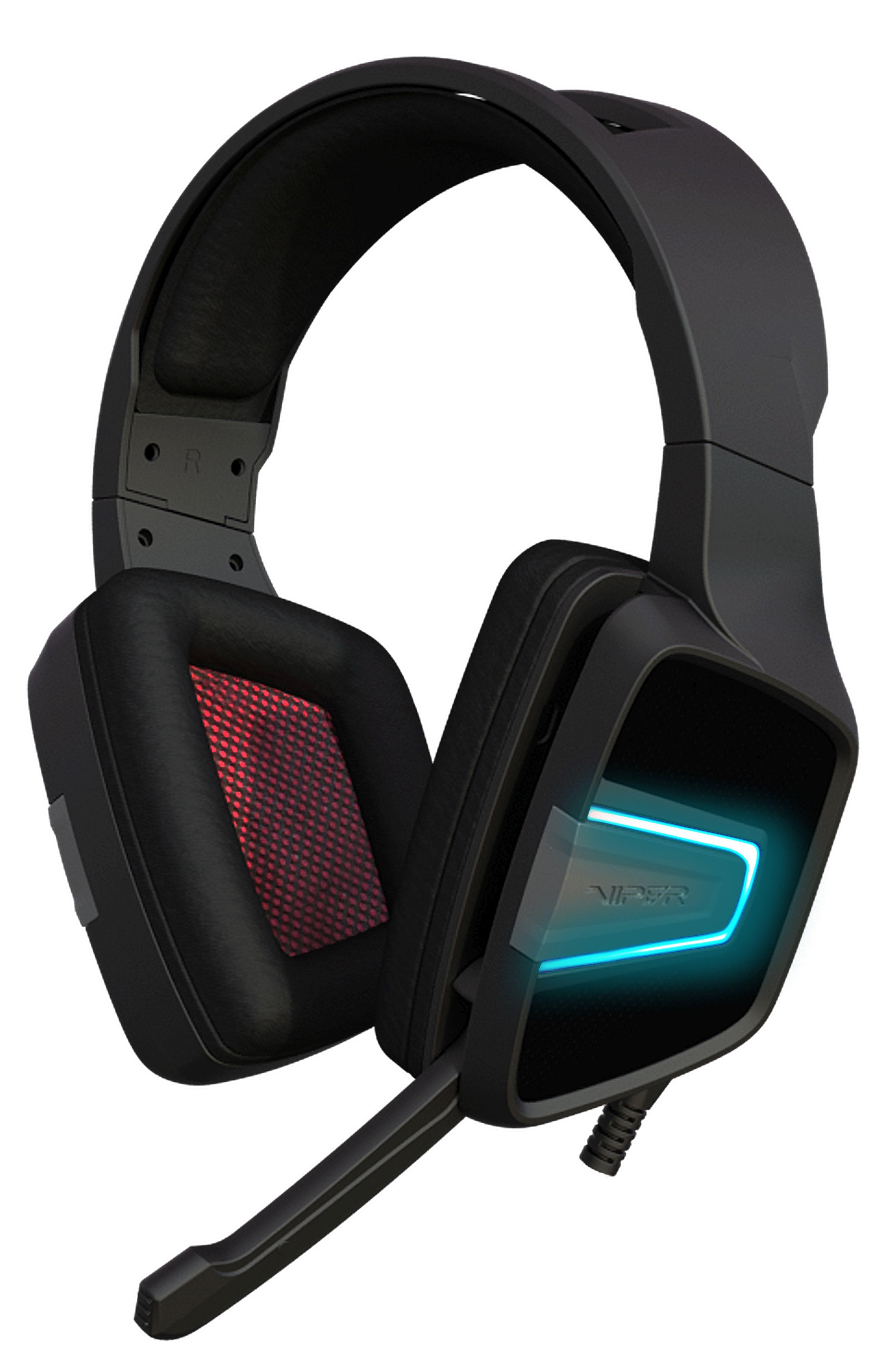 Słuchawki przewodowe z mikrofonem Patriot Viper V370 RGB Virtual 7.1
