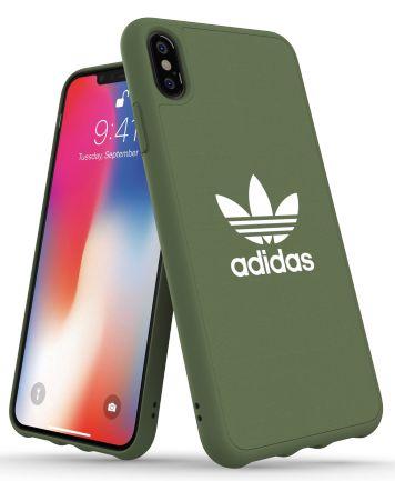 Etui Adidas Moulded Case Canvas do iPhone Xs Max (zielony)