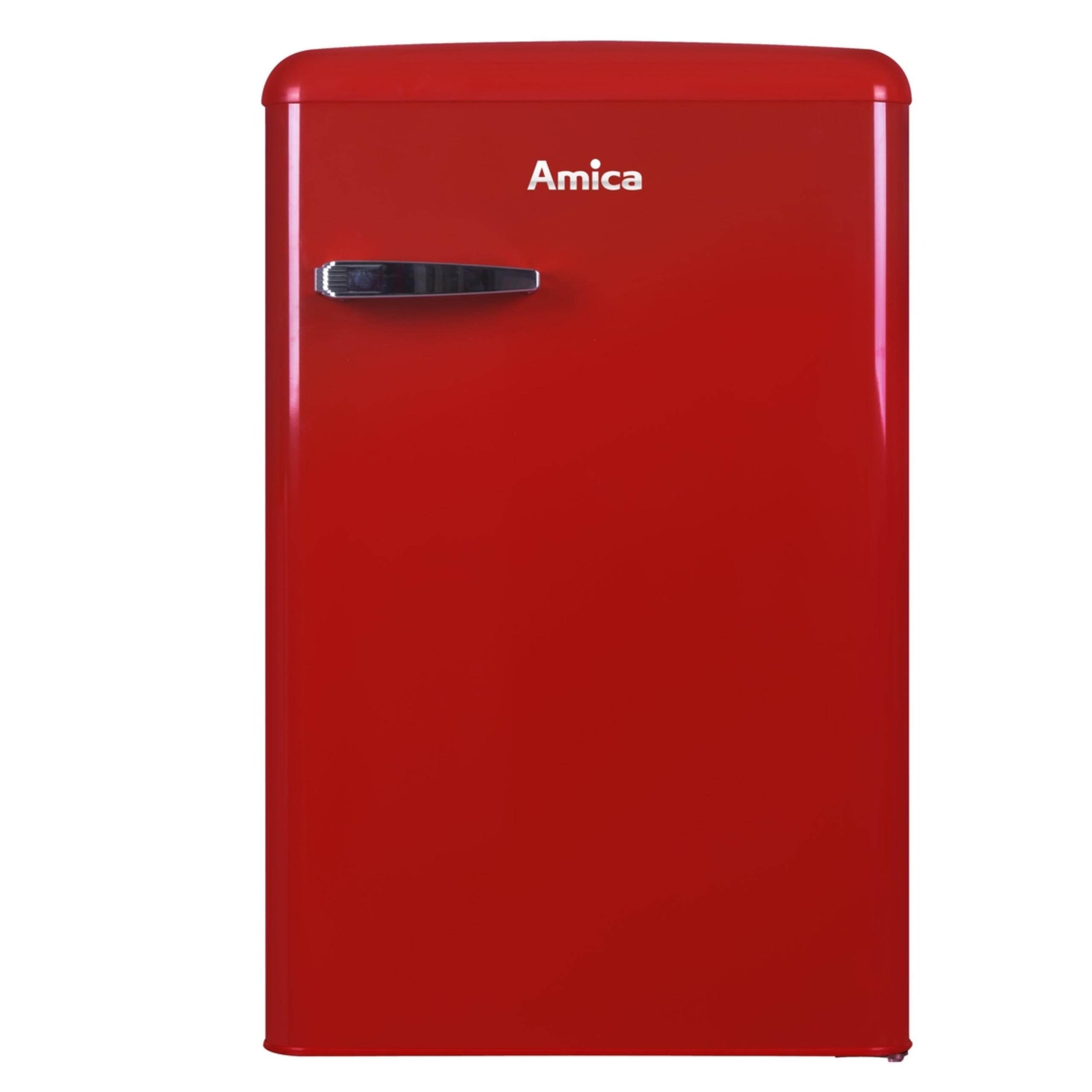 Lodówka Amica KS15610R 86cm Czerwony