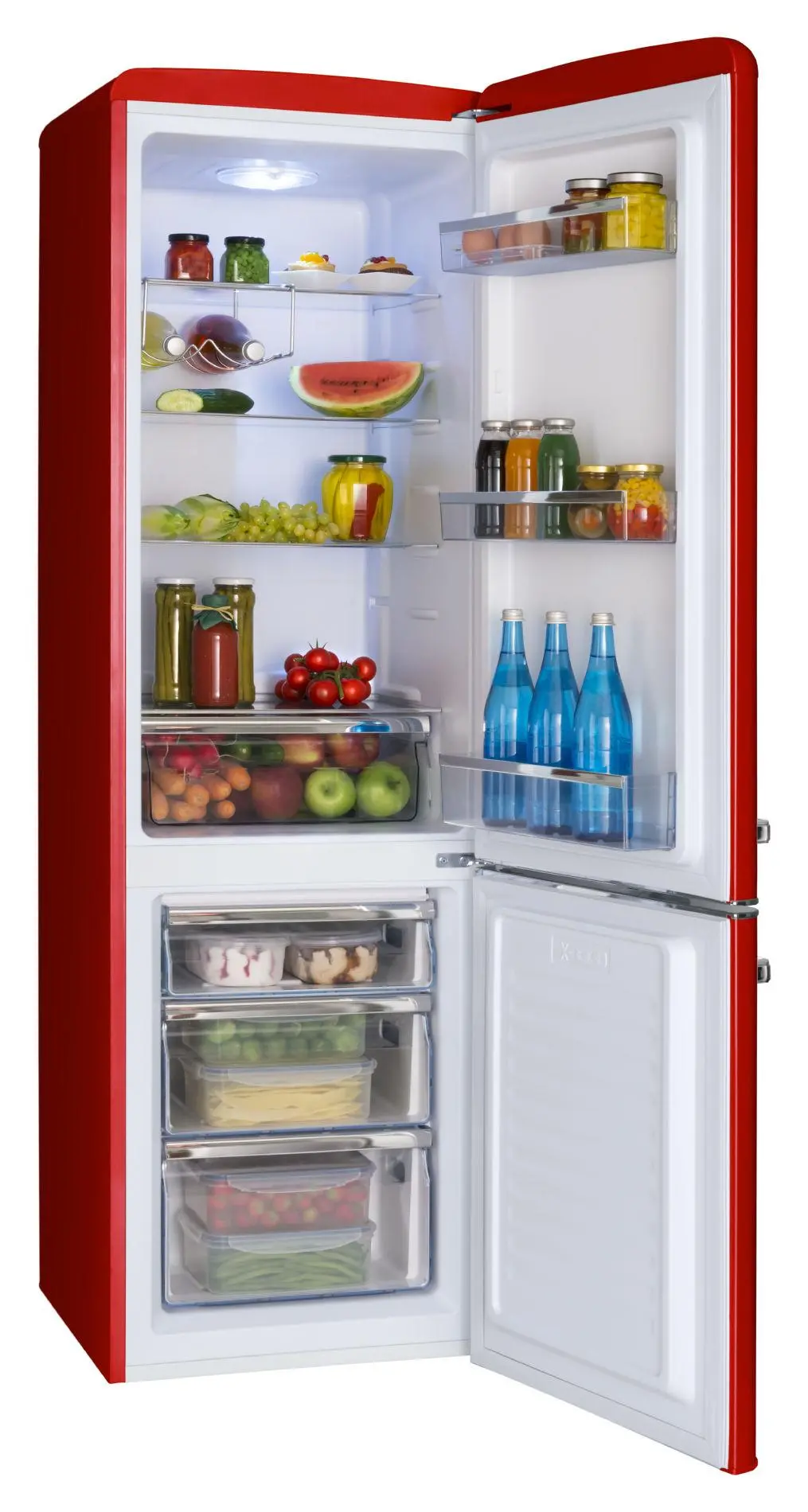 Lodówka Amica FK2965.3RAA 181cm Czerwony