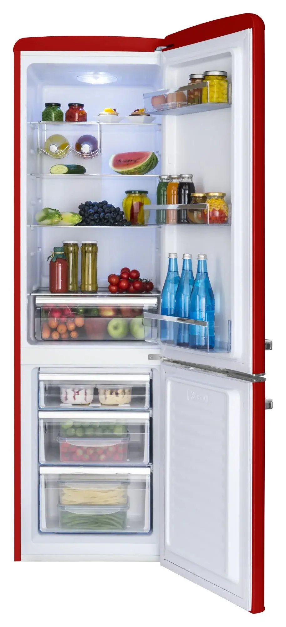 Lodówka Amica FK2965.3RAA 181cm Czerwony