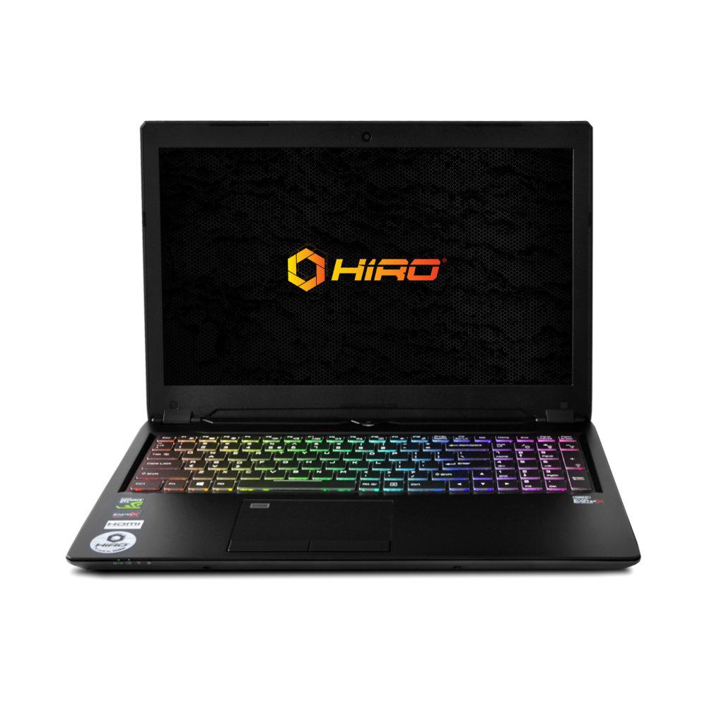 HIRO 950ER 15,6" - Intel® Core™ I7-8750H 8GB RAM 1000GB dysk HDD - 512GB SSD - GTX1070 Grafika Win10
