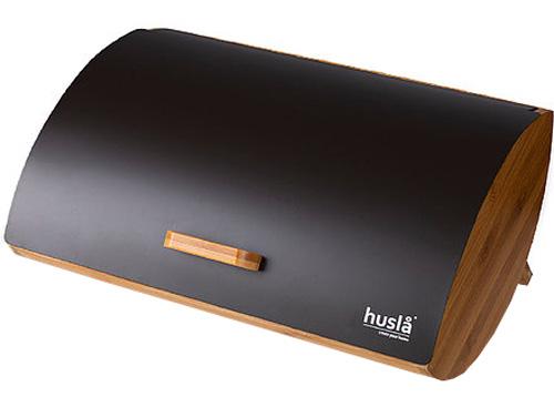 Husla Chlebak z drewna bambusowego (ciemny brąz)