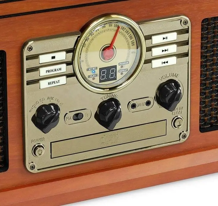 Gramofon Victrola VTA-200B-MA Manualny Napęd paskowy Bluetooth Brązowy