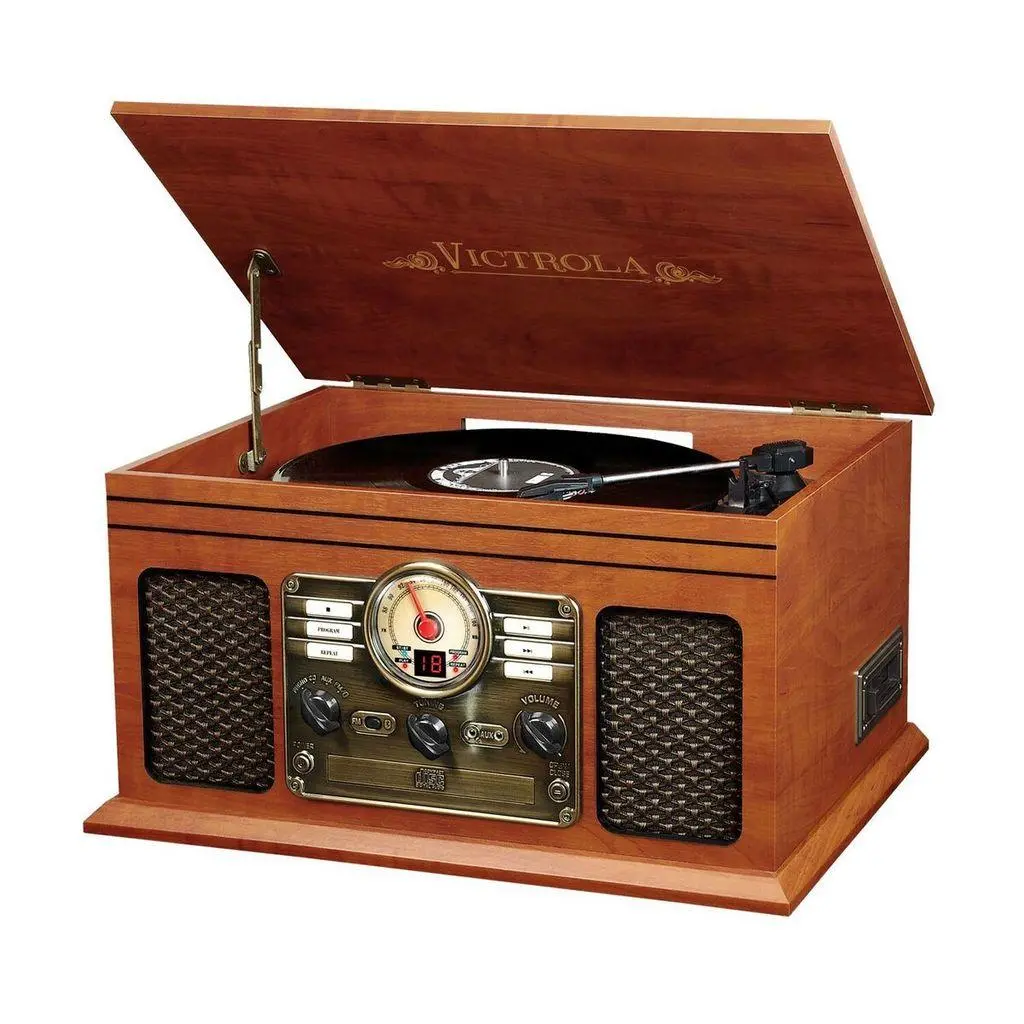 Gramofon Victrola VTA-200B-MA Manualny Napęd paskowy Bluetooth Brązowy