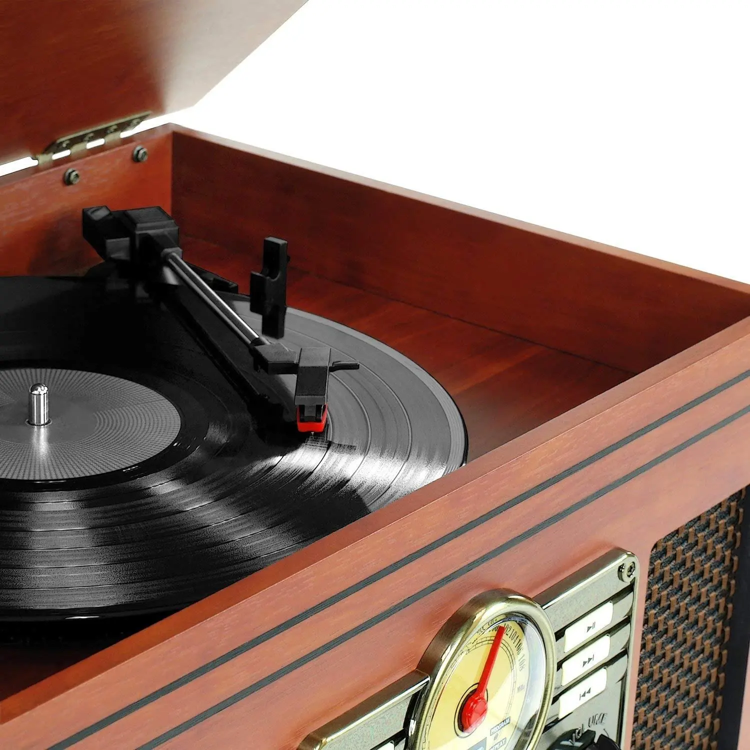 Gramofon Victrola VTA-200B-MA Manualny Napęd paskowy Bluetooth Brązowy