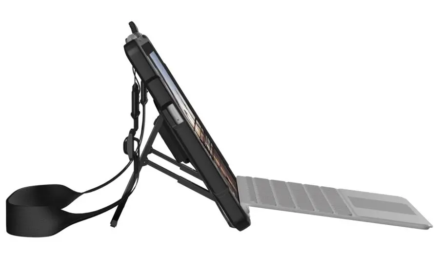 Etui na tablet UAG Plasma Microsoft Surface Go + podstawka i pasek na ramię Lodowy